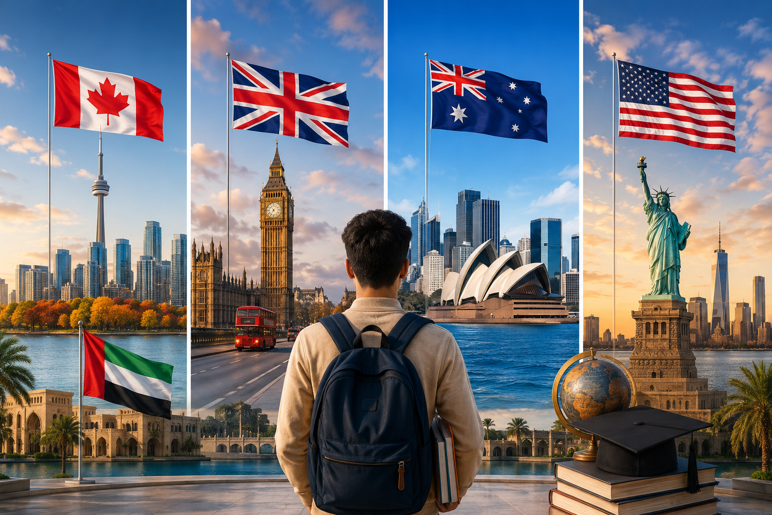 Canada vs UK vs Australia vs USA UAE Student Guide